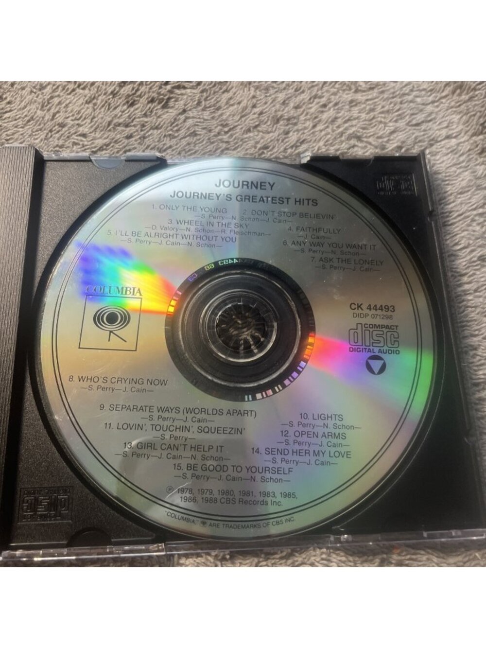 Journey Greatest Hits Compact Disc Digital Auto Cd Only